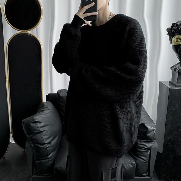 men's sweaters men korean fashion solid color oversized sweater long sleeve shirts autumn winter clothing streetwear pullovers, White;black
men's sweaters men korean fashion solid color oversized sweater long sleeve shirts autumn winter clothing streetwear pullovers, White;black