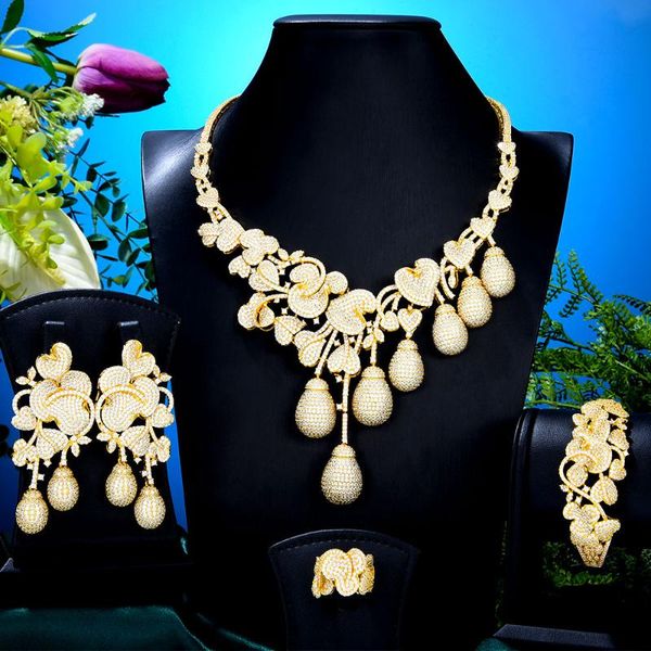 earrings & necklace godki luxury flower bud mixed women wedding cubic zirconia earring saudi arabia jewelry set jewellery addiction, Silver
earrings & necklace godki luxury flower bud mixed women wedding cubic zirconia earring saudi arabia jewelry set jewellery addiction, Silver