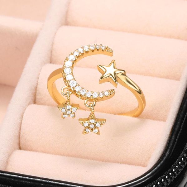 wedding rings fashion trendy moon star zircon ring for women 2021 korean design adjustable jewelry party gift, Slivery;golden
wedding rings fashion trendy moon star zircon ring for women 2021 korean design adjustable jewelry party gift, Slivery;golden