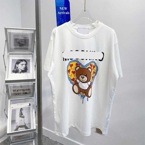 design clothing mos blue love brown t-shirt men and women loose round neck korean half sleeve qingdao, White
design clothing mos blue love brown t-shirt men and women loose round neck korean half sleeve qingdao, White