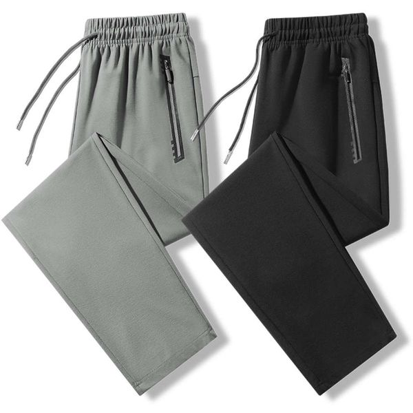 casual pants spring and autumn nine point loose fashion trend, Black