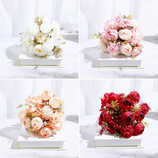 mix and beautiful retro rose peony fake flower silk bouquet family wedding diy decorative plant flowers & wreaths
mix and beautiful retro rose peony fake flower silk bouquet family wedding diy decorative plant flowers & wreaths