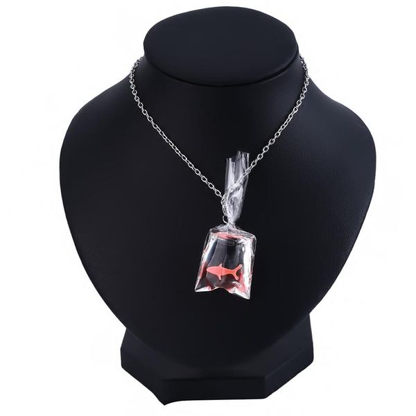 fashion single-layered pendant choker necklace simple small goldfish decor quality resin for female necklaces, Silver
fashion single-layered pendant choker necklace simple small goldfish decor quality resin for female necklaces, Silver