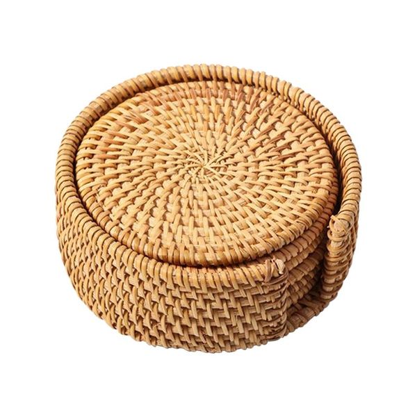 mats & pads 6pcs table decor coffee tea kitchen home heat insulation woven with storage box placemats accessories rattan round shape
mats & pads 6pcs table decor coffee tea kitchen home heat insulation woven with storage box placemats accessories rattan round shape