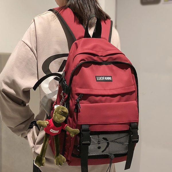large capacity multiple pockets waterproof nylon women backpack couples buckle travel bag reflective drawstring schoolbag
large capacity multiple pockets waterproof nylon women backpack couples buckle travel bag reflective drawstring schoolbag