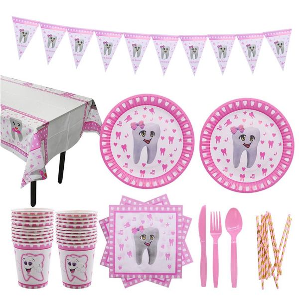 1set my first tooth theme party supplies cute disposable tableware paper plate cups baby shower kids birthday foil balloon decoration
1set my first tooth theme party supplies cute disposable tableware paper plate cups baby shower kids birthday foil balloon decoration