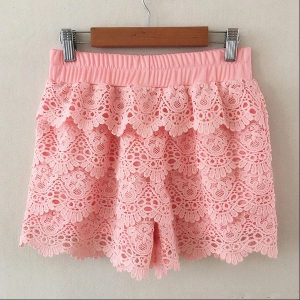 spring women shorts summer elastic waist slim girls lace femmes dentelle short drop good quality, White;black
spring women shorts summer elastic waist slim girls lace femmes dentelle short drop good quality, White;black
