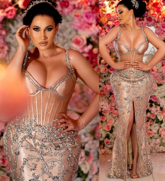 2021 plus size arabic aso ebi luxurious mermaid gold prom dresses beaded crystals high split evening formal party second reception gowns zj2, Black
2021 plus size arabic aso ebi luxurious mermaid gold prom dresses beaded crystals high split evening formal party second reception gowns zj2, Black
