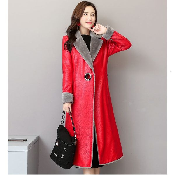 women elegant coat genuine leather winter plus veet thick lamb jacket female high-end large size long parka 52, Black
women elegant coat genuine leather winter plus veet thick lamb jacket female high-end large size long parka 52, Black