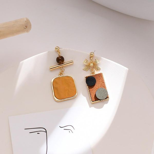 dangle & chandelier women oil painting style earrings retro female asymmetry elegant drop fashion square gifts, Silver
dangle & chandelier women oil painting style earrings retro female asymmetry elegant drop fashion square gifts, Silver