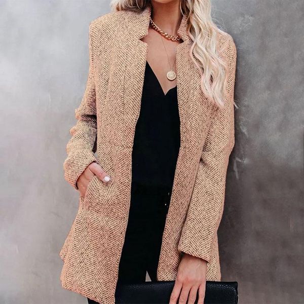 women's jackets fall women long woolen manteau femme jacket trench wool blends warm overcoat fashion coats office lady, Black;brown
women's jackets fall women long woolen manteau femme jacket trench wool blends warm overcoat fashion coats office lady, Black;brown