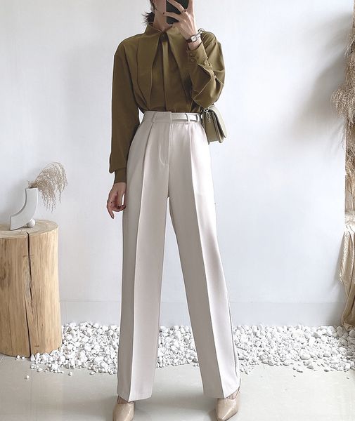 women's pants & capris 2021 spring casual high waist female trousers outwear wide leg office ladies 292q, Black;white
women's pants & capris 2021 spring casual high waist female trousers outwear wide leg office ladies 292q, Black;white