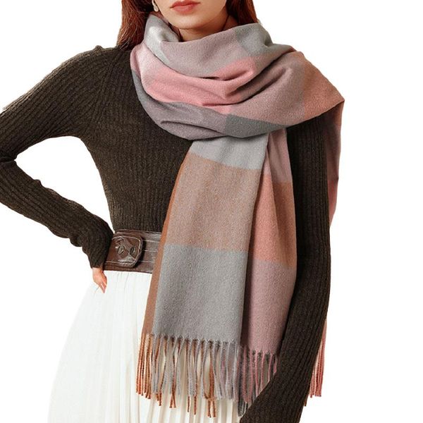 scarves winter warm lady scarf fashion capes oversized shawls wraps cashmere pashmina plaid women ponchos female girl accessories, Blue;gray
scarves winter warm lady scarf fashion capes oversized shawls wraps cashmere pashmina plaid women ponchos female girl accessories, Blue;gray