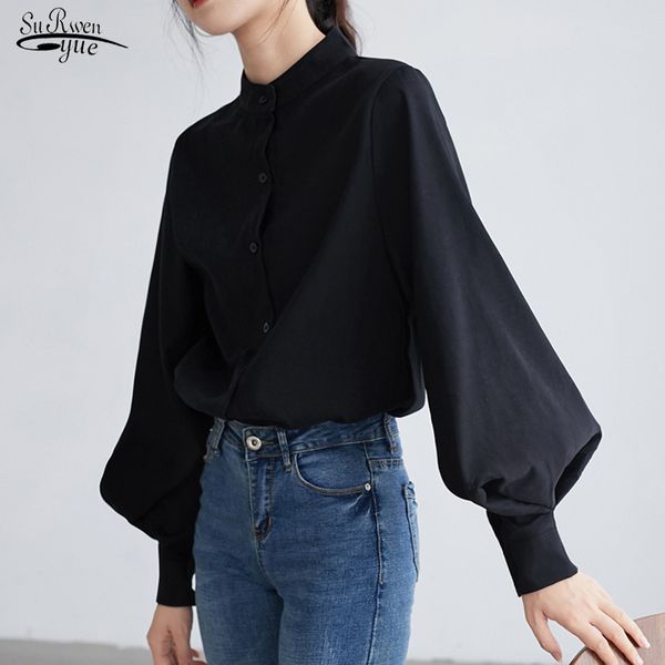 blusas mujer fashion women shirt lantern long sleeve shirts solid stand collar blouse s and blouses 2516 50 210508, White
blusas mujer fashion women shirt lantern long sleeve shirts solid stand collar blouse s and blouses 2516 50 210508, White