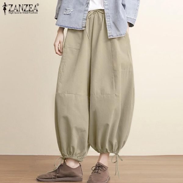 women's pants & capris vintage women cotton linen zanzea 2021 summer wide leg drawstring casual solid oversized lady elastic waist bott, Black;white
women's pants & capris vintage women cotton linen zanzea 2021 summer wide leg drawstring casual solid oversized lady elastic waist bott, Black;white