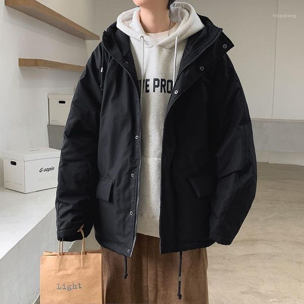 men's jackets hooded sports hiking jacket winter leisure loose short windproof warm coats thicken cargo male clothes, Black;brown
men's jackets hooded sports hiking jacket winter leisure loose short windproof warm coats thicken cargo male clothes, Black;brown