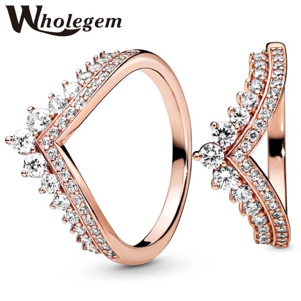 rose gold princess wish magic crown rings 2021 shining crystal women engagement party fashion jewelry bague femme wedding, Slivery;golden
rose gold princess wish magic crown rings 2021 shining crystal women engagement party fashion jewelry bague femme wedding, Slivery;golden