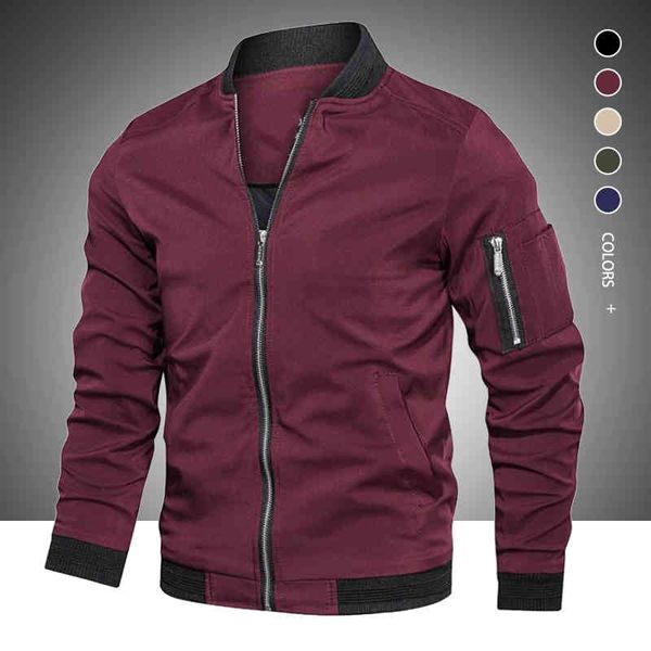 2021 autumn winter new mens casual fashion zip up slim fit caots male trend baseball bomber et brand overcoat, Black
2021 autumn winter new mens casual fashion zip up slim fit caots male trend baseball bomber et brand overcoat, Black