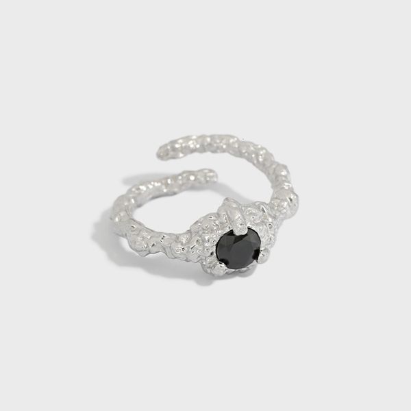 pure silver s925 cold wind korean irregular concave convex lava black zircon ring versatile open silver ring
pure silver s925 cold wind korean irregular concave convex lava black zircon ring versatile open silver ring