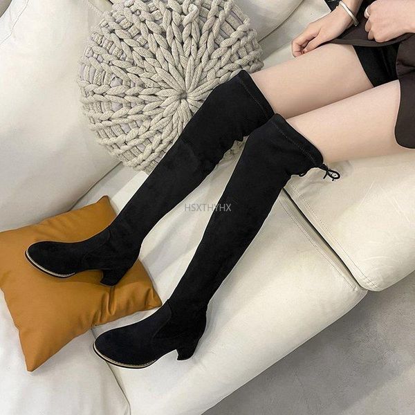 boots women over-the-knee stretch 2022 winter fashion pointed plus velvet thick high-heeled women's, Black
boots women over-the-knee stretch 2022 winter fashion pointed plus velvet thick high-heeled women's, Black
