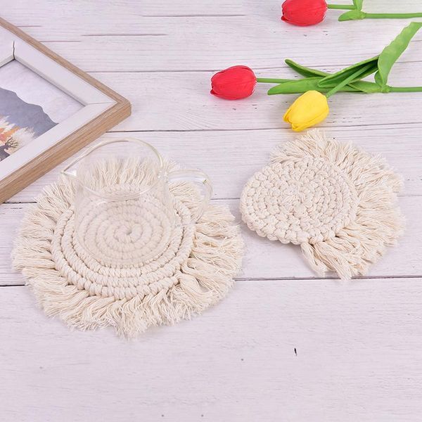 mats & pads northern europe macrame cup pad table mat pure handmade cotton braid non-slip insulation for kitchen
mats & pads northern europe macrame cup pad table mat pure handmade cotton braid non-slip insulation for kitchen