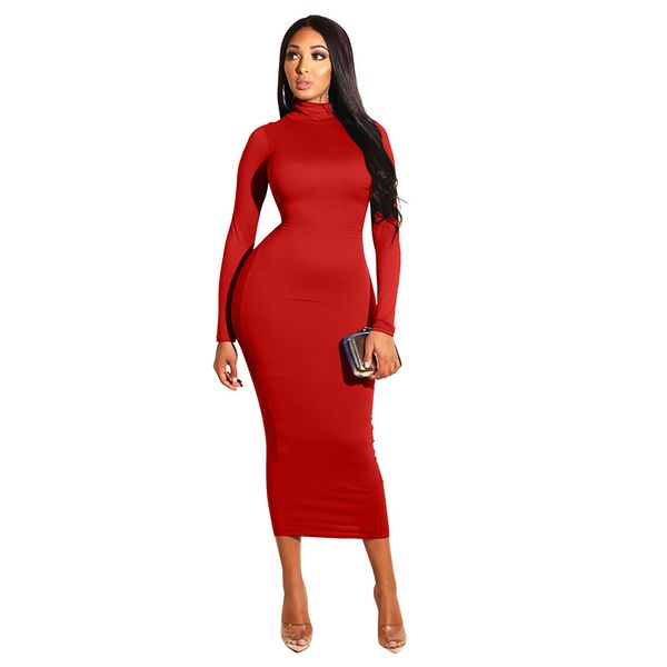 wholesale women's plus size dresses autumn winter long skirt turtleneck dress large sizes slim fit hip skirts fashion casual wear, Black
wholesale women's plus size dresses autumn winter long skirt turtleneck dress large sizes slim fit hip skirts fashion casual wear, Black