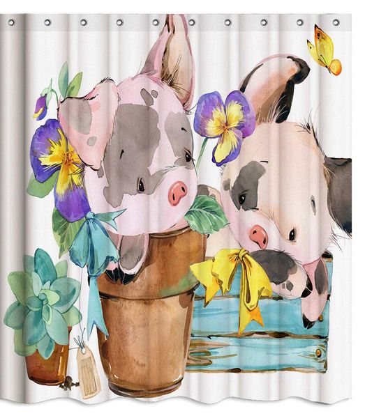 happy pig flower butterfly cartoon fabric shower curtain sets bathroom decor with hooks waterproof washablepink blue yellow
happy pig flower butterfly cartoon fabric shower curtain sets bathroom decor with hooks waterproof washablepink blue yellow