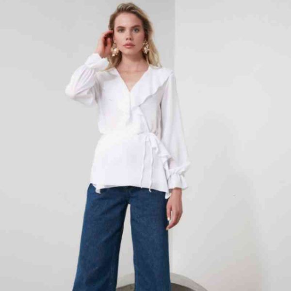 women's blouses & shirts spring women white collar frilly waist belted sleeves gathered blouse office wear stylish fashion 2cq0
women's blouses & shirts spring women white collar frilly waist belted sleeves gathered blouse office wear stylish fashion 2cq0