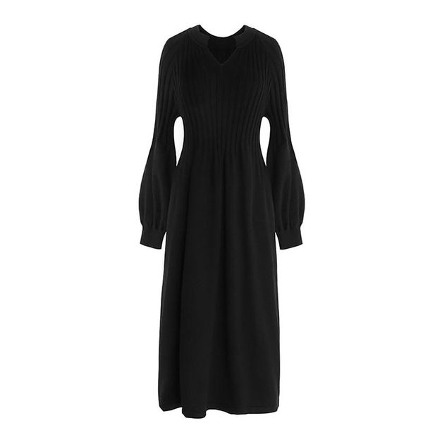 casual dresses perhaps u women solid knitted black beige v neck midi sweater dress autumn winter elegant puff sleeve a line loose d1454, Black;gray
casual dresses perhaps u women solid knitted black beige v neck midi sweater dress autumn winter elegant puff sleeve a line loose d1454, Black;gray