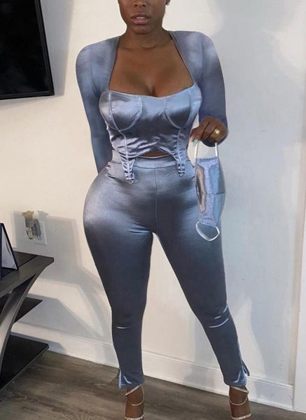 spring street casual style long womens pants sleeve short elastic pure color two piece sets, White
spring street casual style long womens pants sleeve short elastic pure color two piece sets, White