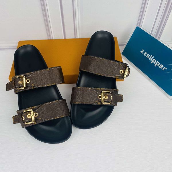 women bom dia sandals slippers slides summer fashion beach cool effortlessly stylish slide 2 straps with adjusted gold buckles sandal box si, Black
women bom dia sandals slippers slides summer fashion beach cool effortlessly stylish slide 2 straps with adjusted gold buckles sandal box si, Black