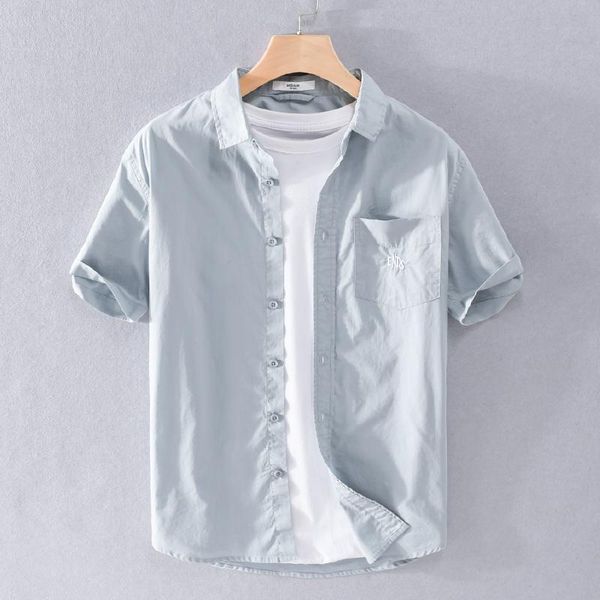 style pure cotton short-sleeved embroidered shirt men casual comfortable fashion shirts for mens clothes men's, White;black
style pure cotton short-sleeved embroidered shirt men casual comfortable fashion shirts for mens clothes men's, White;black