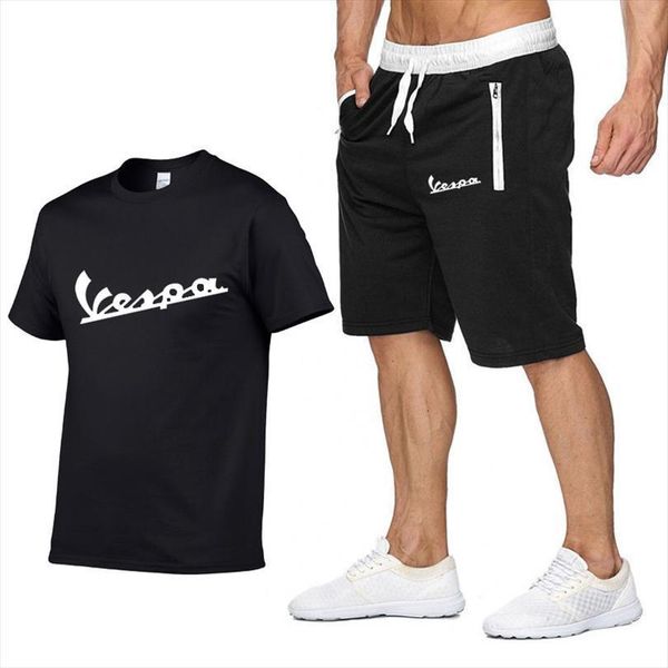 summer brand vespa fashion cotton men t shirts short sleeve sporting suit shorts mens pieces sets casual clothing xxl, White;black
summer brand vespa fashion cotton men t shirts short sleeve sporting suit shorts mens pieces sets casual clothing xxl, White;black