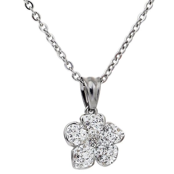arrival shining cz crystal lady fashion flower pendant necklace for women stainless steel jewelry necklaces, Silver
arrival shining cz crystal lady fashion flower pendant necklace for women stainless steel jewelry necklaces, Silver