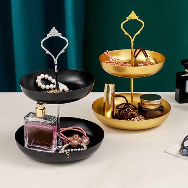 desktray double-layer metal jewelry display holder rack home decoration storage organizer wedding party supplies hooks & rails
desktray double-layer metal jewelry display holder rack home decoration storage organizer wedding party supplies hooks & rails