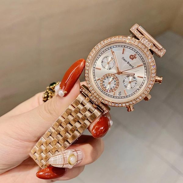 wristwatches cool women neutral designer full steel watches workable sub-dial crystals watch calendar waterproof wrist sports stylish, Slivery;brown
wristwatches cool women neutral designer full steel watches workable sub-dial crystals watch calendar waterproof wrist sports stylish, Slivery;brown