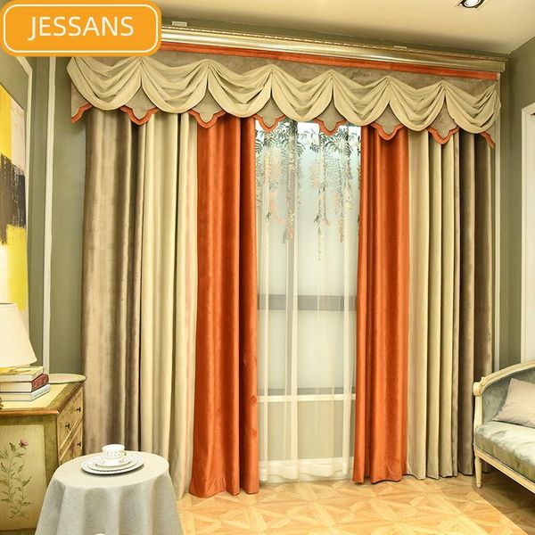 curtain & drapes european high-grade texture flannel stitching blackout curtains for living room bedroom valance custom finished product
curtain & drapes european high-grade texture flannel stitching blackout curtains for living room bedroom valance custom finished product