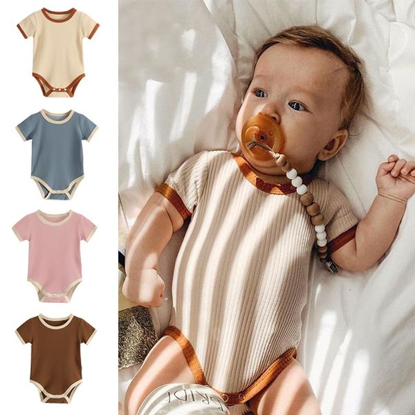 kids designer clothes baby short sleeve rompers pure color jumpsuits summer casual bodysuit child onesies sleepwear cotton thin section wmq8, Blue
kids designer clothes baby short sleeve rompers pure color jumpsuits summer casual bodysuit child onesies sleepwear cotton thin section wmq8, Blue