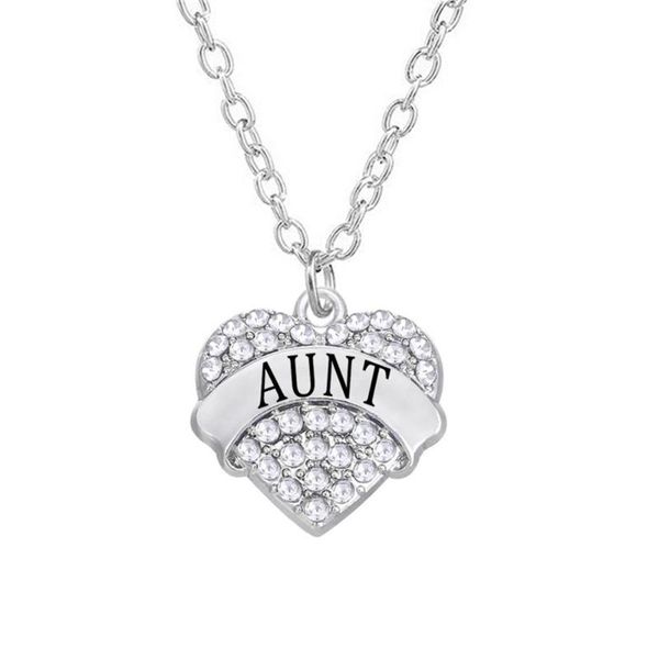 pendant necklaces drop one piece sale rhinestone heart style aunt pave charms for women or female, Silver
pendant necklaces drop one piece sale rhinestone heart style aunt pave charms for women or female, Silver