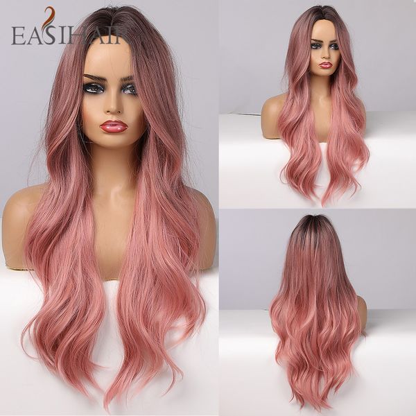 long ombre pink synthetic hair wigs for women middle part wavy cosplay wigs heat resistant natural hair wig, Black
long ombre pink synthetic hair wigs for women middle part wavy cosplay wigs heat resistant natural hair wig, Black