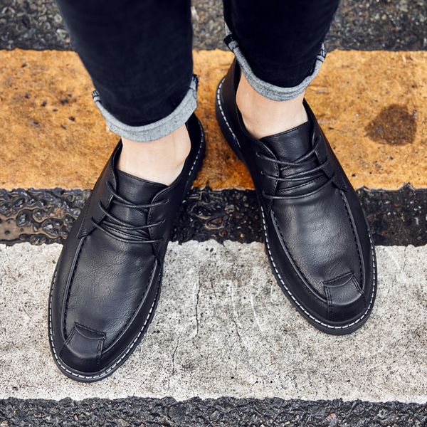 2021 men dress shoes formal business leather shoe korean trendy british style brown khaki size 38-44 code 66-1717, Black
2021 men dress shoes formal business leather shoe korean trendy british style brown khaki size 38-44 code 66-1717, Black