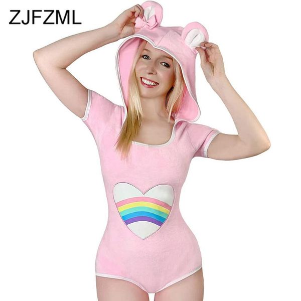love heart rainbow patchwork skinny bodysuit women hooded short sleeve plush playsuit homewear sweet girl jumpsuits women's & ro romper, Black;white
love heart rainbow patchwork skinny bodysuit women hooded short sleeve plush playsuit homewear sweet girl jumpsuits women's & ro romper, Black;white