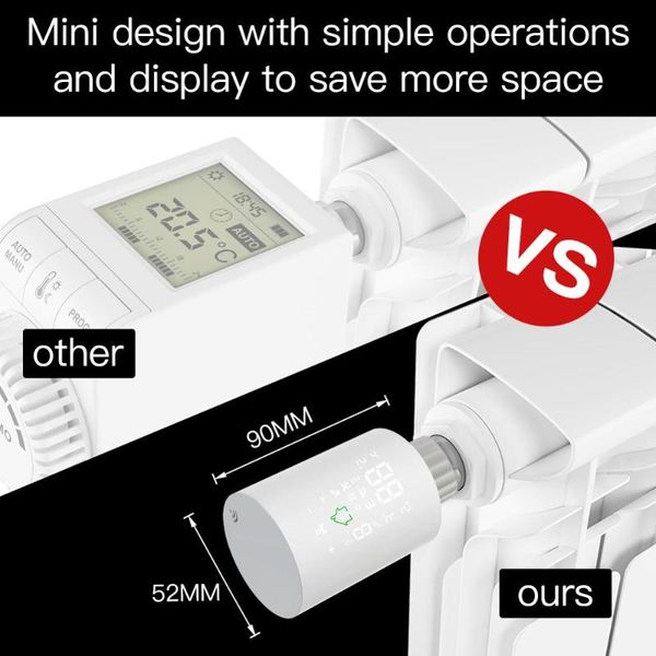smart home control temperature controller tuya zigbee3.0 radiator actuator programmable voice thermostatic
smart home control temperature controller tuya zigbee3.0 radiator actuator programmable voice thermostatic