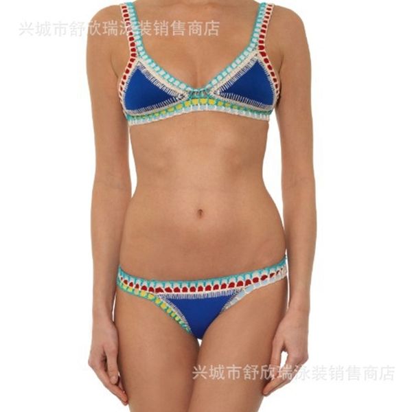 factory2c5f knitted hand popular with colorful women's swimsuit fashion beach bikini, White;black
factory2c5f knitted hand popular with colorful women's swimsuit fashion beach bikini, White;black