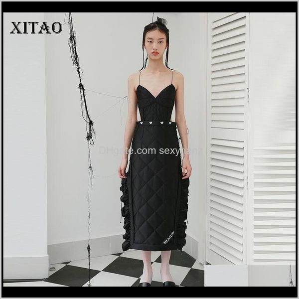 casual dresses womens clothing apparel drop delivery ruffle irregular causal long black dress fashion women strapless backless patchwork 202, Black;gray
casual dresses womens clothing apparel drop delivery ruffle irregular causal long black dress fashion women strapless backless patchwork 202, Black;gray