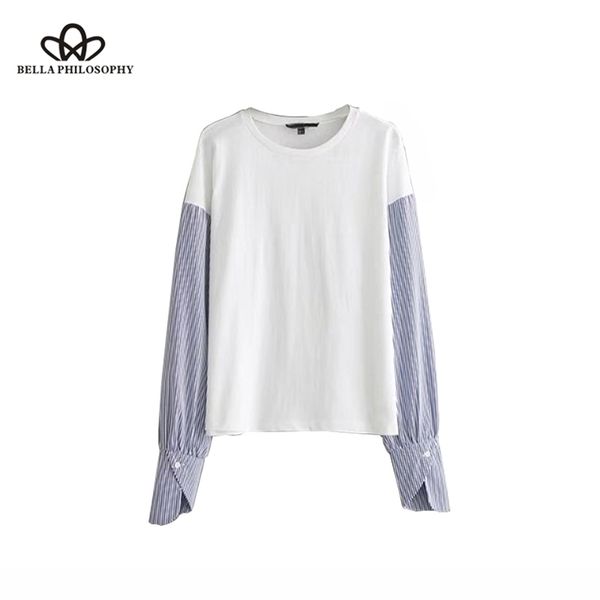 bella philosopht autumn basic blouse women long striped sleeve shirt female casual patchwork ladies blusas 210519, White
bella philosopht autumn basic blouse women long striped sleeve shirt female casual patchwork ladies blusas 210519, White