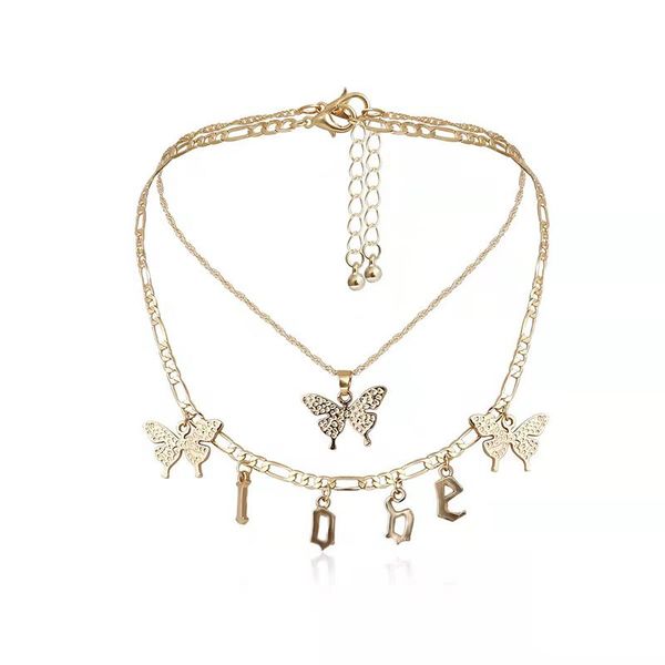 pendant necklaces vintage butterfly necklace korean fashion cute grunge personality body jewelry aesthetic choker gothic accessories., Silver
pendant necklaces vintage butterfly necklace korean fashion cute grunge personality body jewelry aesthetic choker gothic accessories., Silver