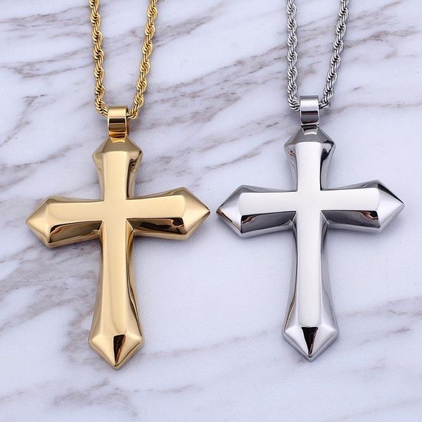 pendant necklaces fashion cool men punk male cross color gold stainless steel personality jesus cone necklace jewelry, Silver
pendant necklaces fashion cool men punk male cross color gold stainless steel personality jesus cone necklace jewelry, Silver
