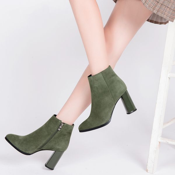 sophitina elegant lady woman ankle boots autumn solid kid suede boots high square heel round toe office lady shoes b73 210513, Black
sophitina elegant lady woman ankle boots autumn solid kid suede boots high square heel round toe office lady shoes b73 210513, Black