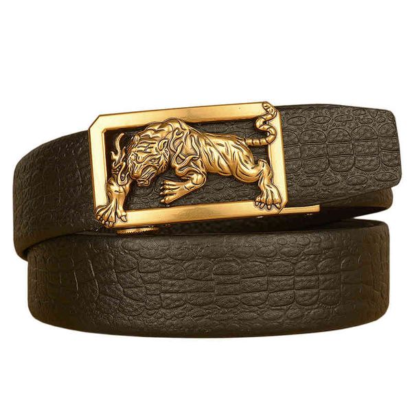 belts leather leisure men's tiger zodiac automatic buckle crocodile embossed business, Black;brown
belts leather leisure men's tiger zodiac automatic buckle crocodile embossed business, Black;brown